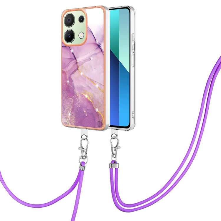 Electroplating Marble Dual-side IMD Phone Case with Lanyard