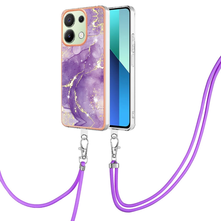 Electroplating Marble Dual-side IMD Phone Case with Lanyard