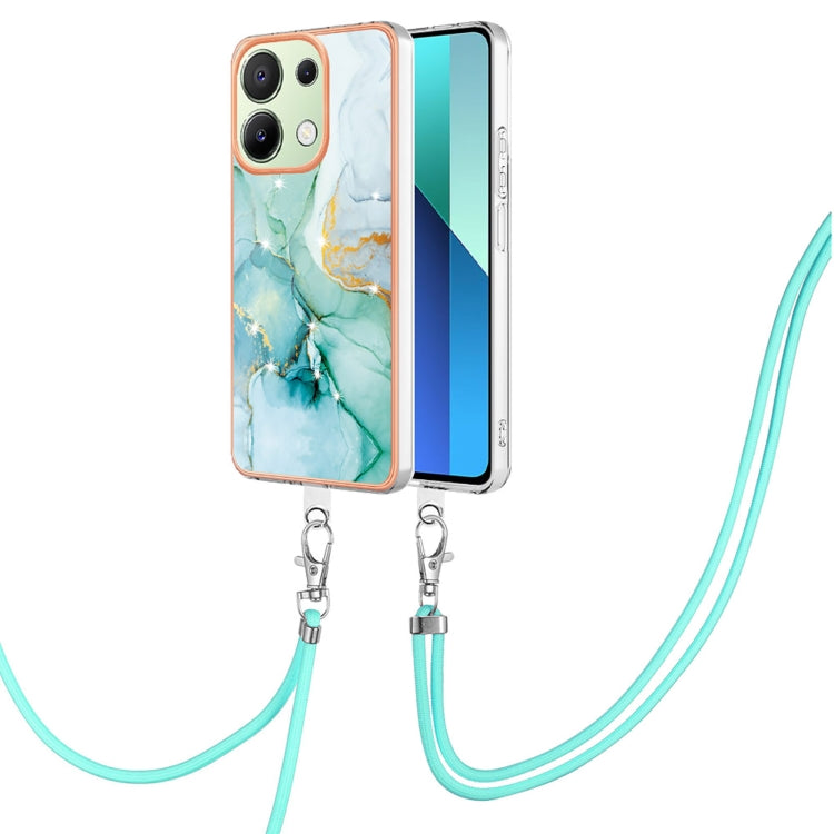 Electroplating Marble Dual-side IMD Phone Case with Lanyard