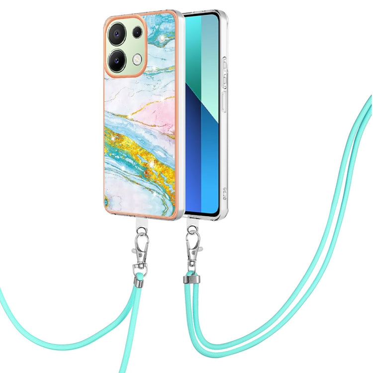 Electroplating Marble Dual-side IMD Phone Case with Lanyard