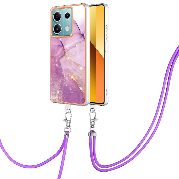 Electroplating Marble Dual-side IMD Phone Case with Lanyard