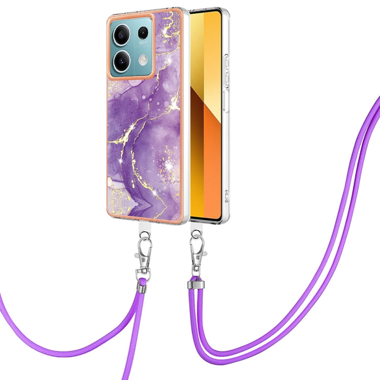 Electroplating Marble Dual-side IMD Phone Case with Lanyard