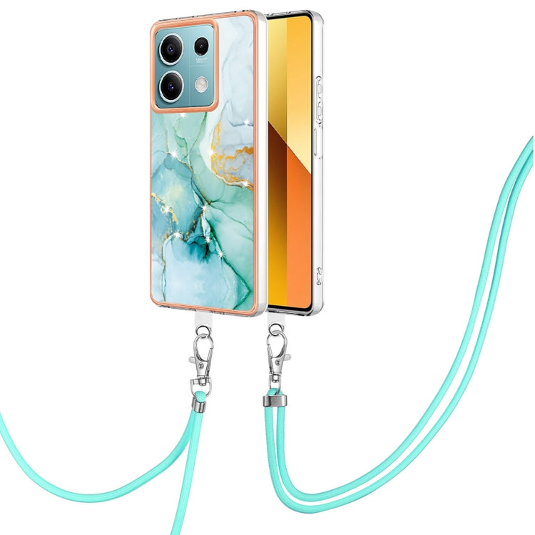 Electroplating Marble Dual-side IMD Phone Case with Lanyard