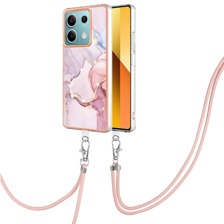 Electroplating Marble Dual-side IMD Phone Case with Lanyard