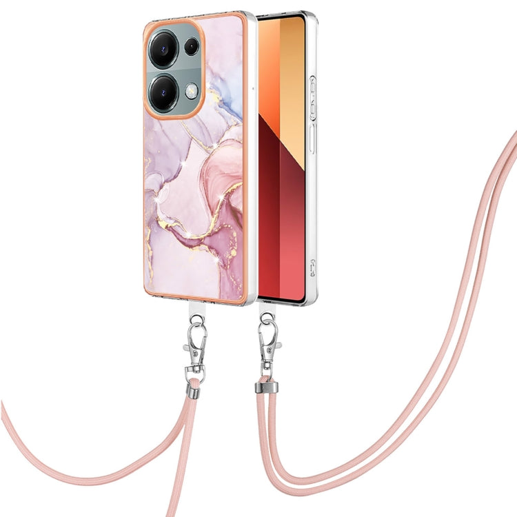 Electroplating Marble Dual-side IMD Phone Case with Lanyard