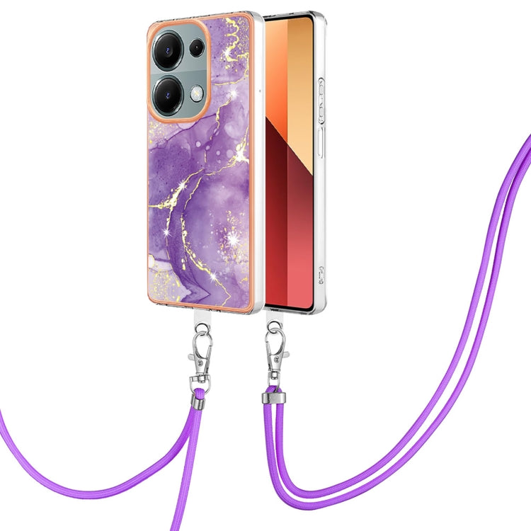 Electroplating Marble Dual-side IMD Phone Case with Lanyard