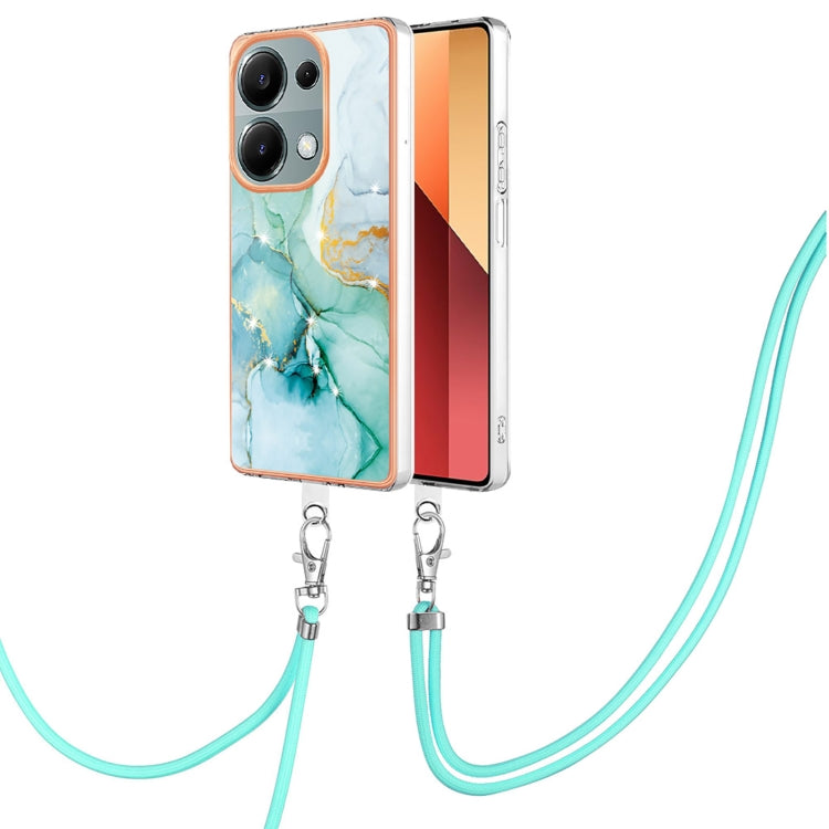 Electroplating Marble Dual-side IMD Phone Case with Lanyard