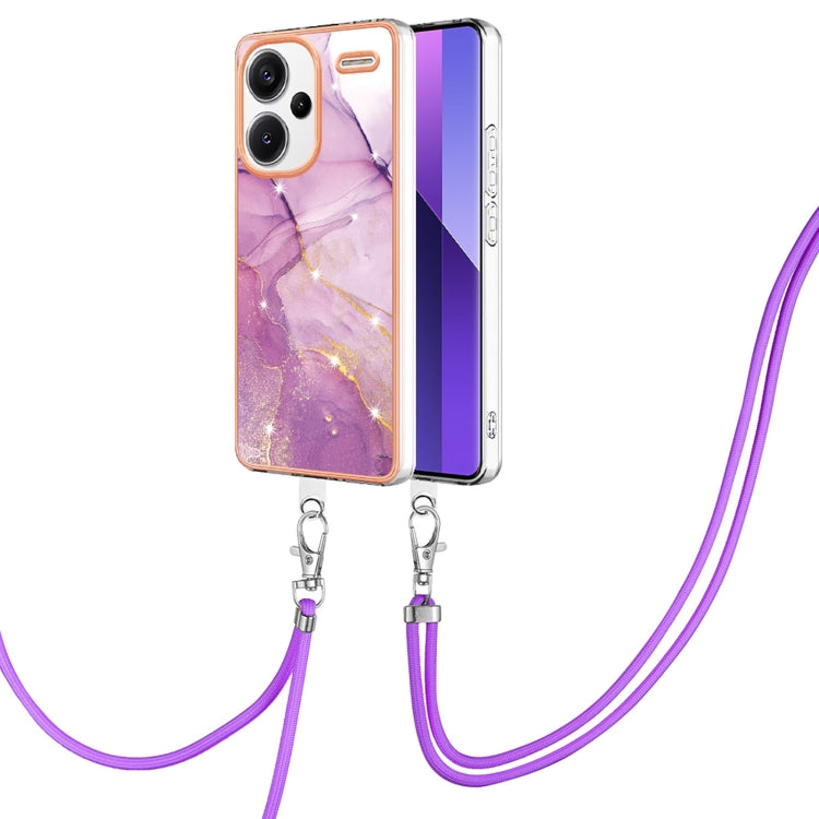 Electroplating Marble Dual-side IMD Phone Case with Lanyard