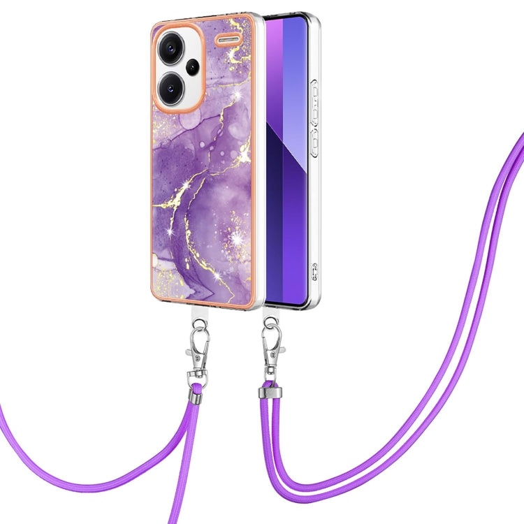 Electroplating Marble Dual-side IMD Phone Case with Lanyard