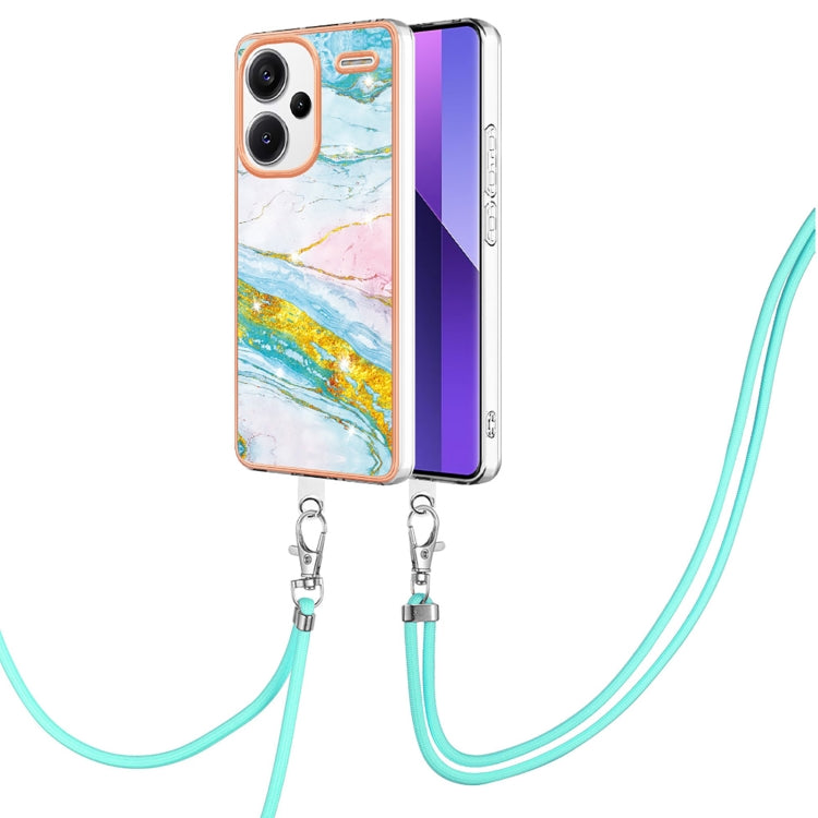 Electroplating Marble Dual-side IMD Phone Case with Lanyard