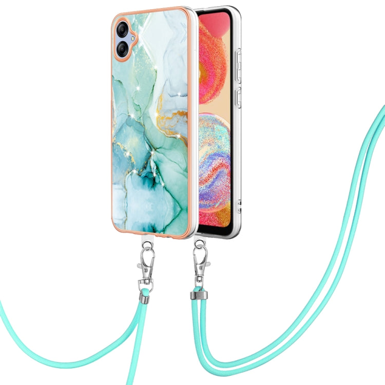 Electroplating Marble Dual-side IMD Phone Case with Lanyard