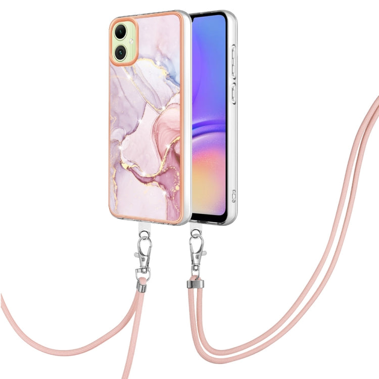 Electroplating Marble Dual-side IMD Phone Case with Lanyard