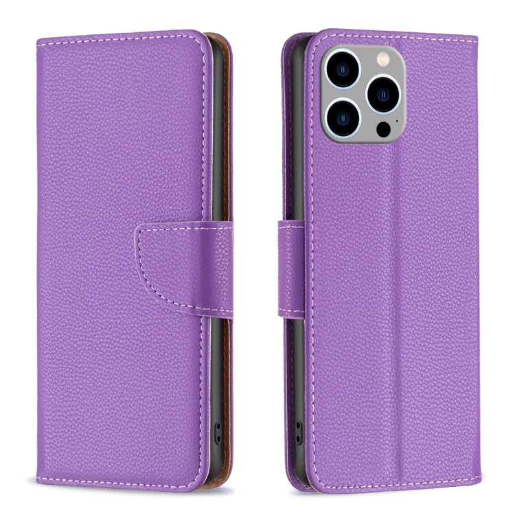 Litchi Texture Pure Color Flip Leather Phone Case, For iPhone 16, For iPhone 15 Pro Max, For iPhone 15 Pro