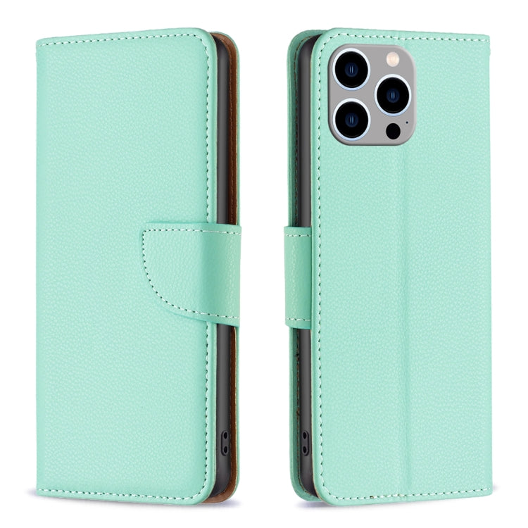 Litchi Texture Pure Color Flip Leather Phone Case, For iPhone 16, For iPhone 15 Pro Max, For iPhone 15 Pro