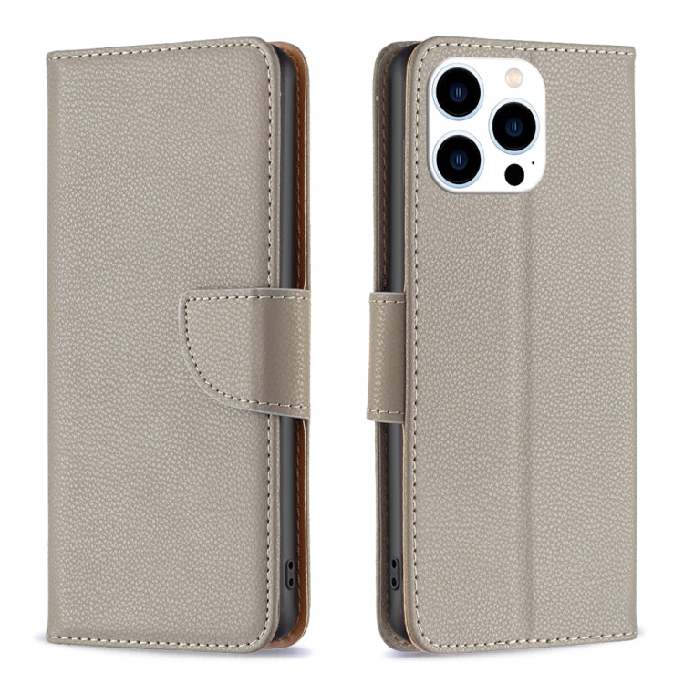 Litchi Texture Pure Color Flip Leather Phone Case, For iPhone 16, For iPhone 15 Pro Max, For iPhone 15 Pro