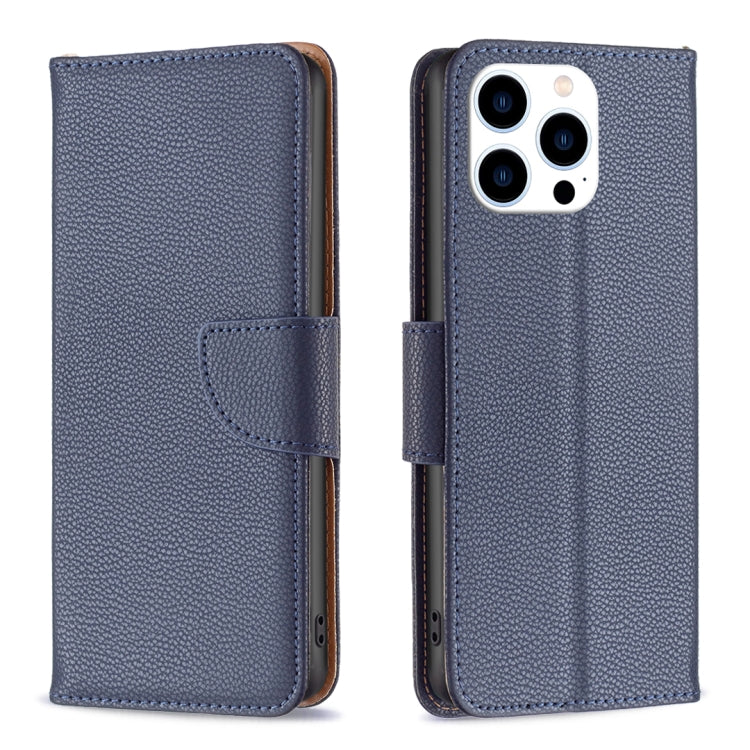 Litchi Texture Pure Color Flip Leather Phone Case, For iPhone 16, For iPhone 15 Pro Max, For iPhone 15 Pro