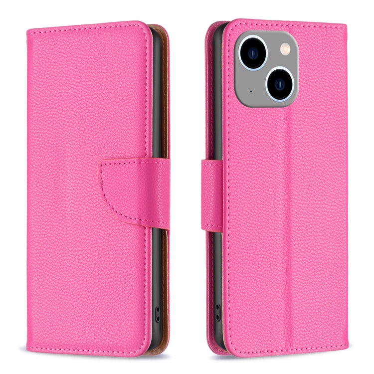 Litchi Texture Pure Color Flip Leather Phone Case, For iPhone 15 Plus, For iPhone 15
