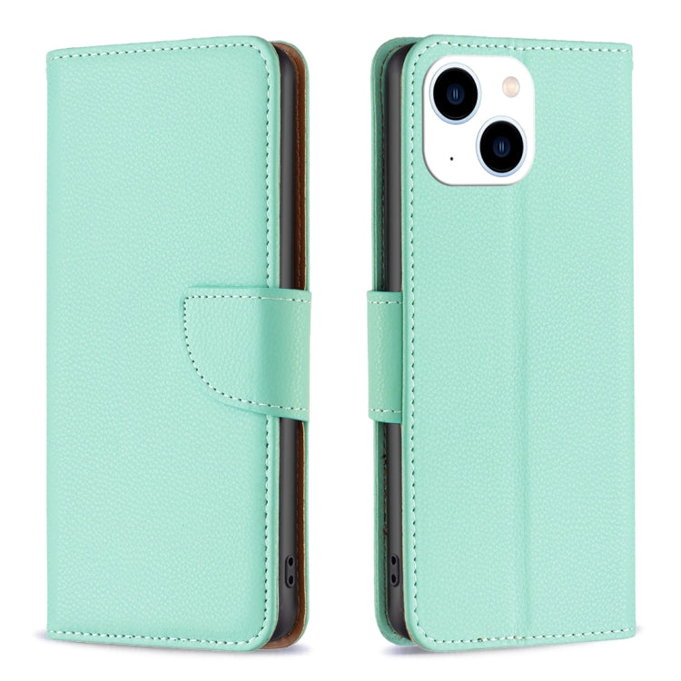Litchi Texture Pure Color Flip Leather Phone Case, For iPhone 15 Plus, For iPhone 15