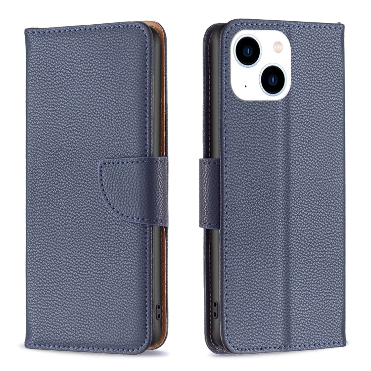 Litchi Texture Pure Color Flip Leather Phone Case, For iPhone 15 Plus, For iPhone 15