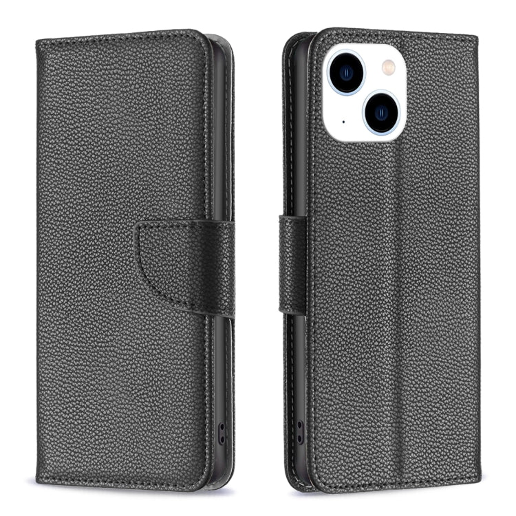 Litchi Texture Pure Color Flip Leather Phone Case, For iPhone 15 Plus, For iPhone 15