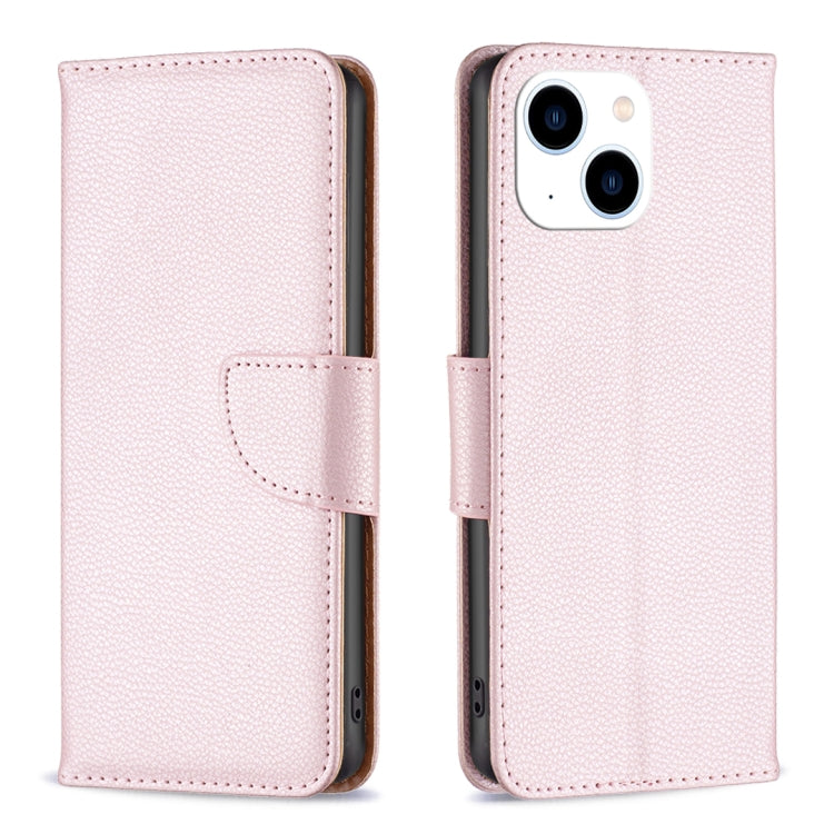 Litchi Texture Pure Color Flip Leather Phone Case, For iPhone 15 Plus, For iPhone 15