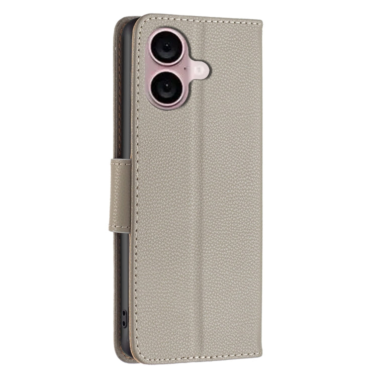 Litchi Texture Pure Color Flip Leather Phone Case, For iPhone 16, For iPhone 15 Pro Max, For iPhone 15 Pro