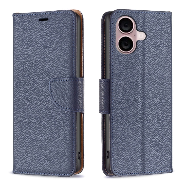 Litchi Texture Pure Color Flip Leather Phone Case, For iPhone 16, For iPhone 15 Pro Max, For iPhone 15 Pro