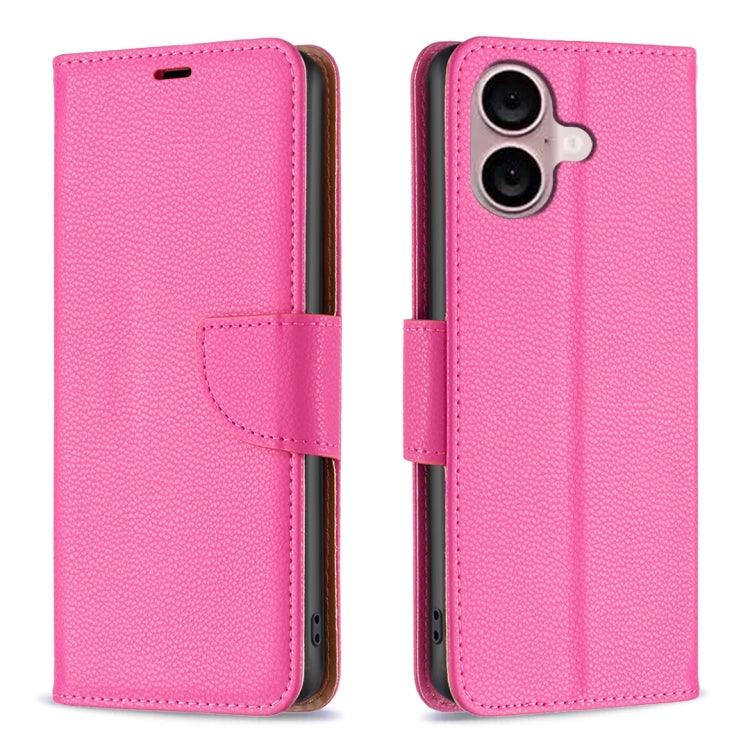 Litchi Texture Pure Color Flip Leather Phone Case, For iPhone 16, For iPhone 15 Pro Max, For iPhone 15 Pro