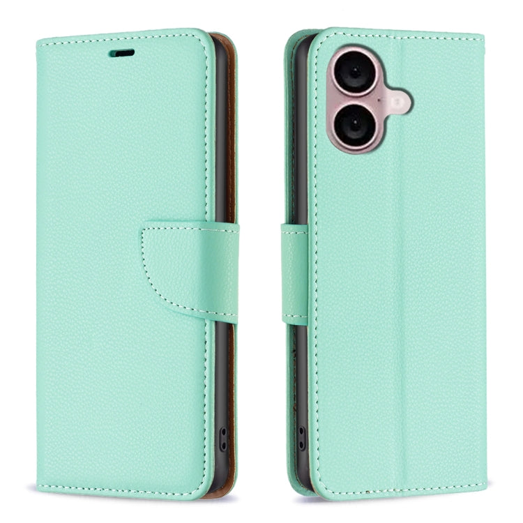 Litchi Texture Pure Color Flip Leather Phone Case, For iPhone 16 Pro Max, For iPhone 16 Pro, For iPhone 16 Plus