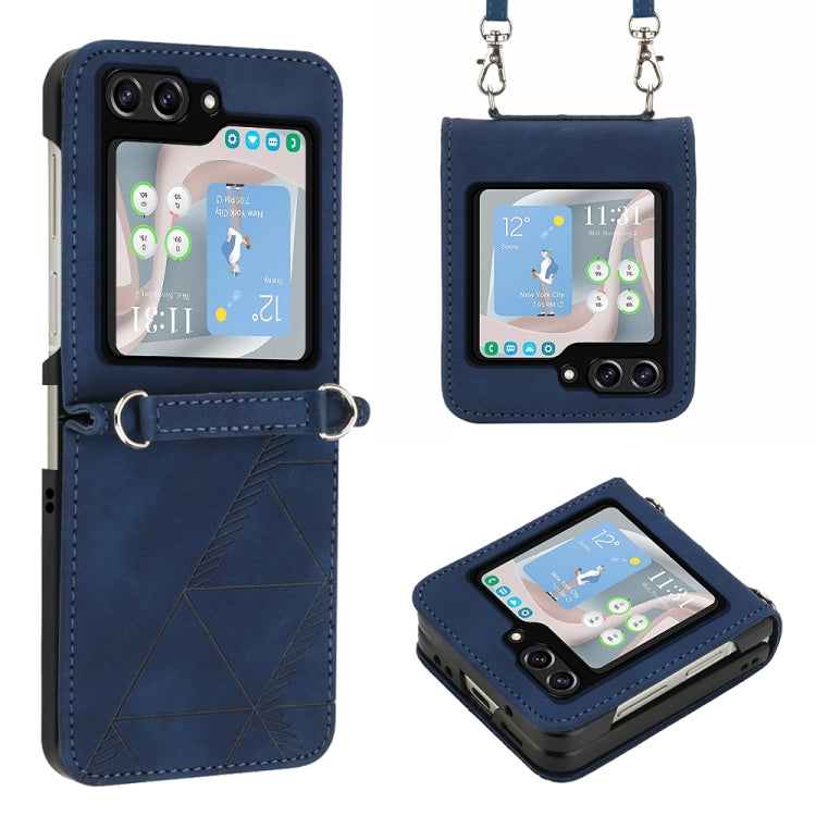 Crossbody 3D Embossed Flip Leather Phone Case, For Samsung Galaxy A05, For Samsung Galaxy Z Flip5 5G, For Samsung Galaxy A05s
