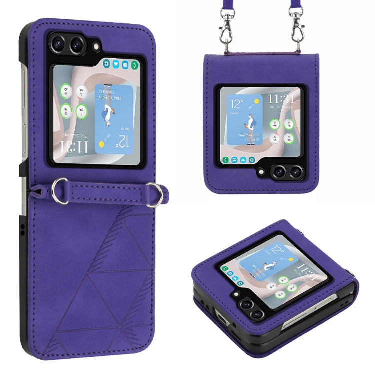 Crossbody 3D Embossed Flip Leather Phone Case, For Samsung Galaxy A05, For Samsung Galaxy Z Flip5 5G, For Samsung Galaxy A05s