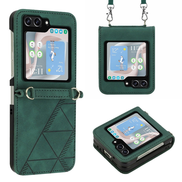 Crossbody 3D Embossed Flip Leather Phone Case, For Samsung Galaxy A05, For Samsung Galaxy Z Flip5 5G, For Samsung Galaxy A05s
