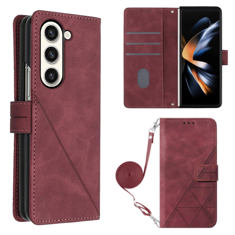 Crossbody 3D Embossed Flip Leather Phone Case, For Samsung Galaxy Z Fold5 5G, For Samsung Galaxy A25 5G / A24, For Samsung Galaxy A15, For Samsung Galaxy S23 FE 5G