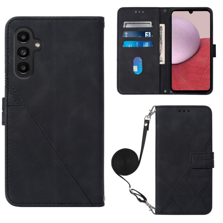 Crossbody 3D Embossed Flip Leather Phone Case, For Samsung Galaxy Z Fold5 5G, For Samsung Galaxy A25 5G / A24, For Samsung Galaxy A15, For Samsung Galaxy S23 FE 5G