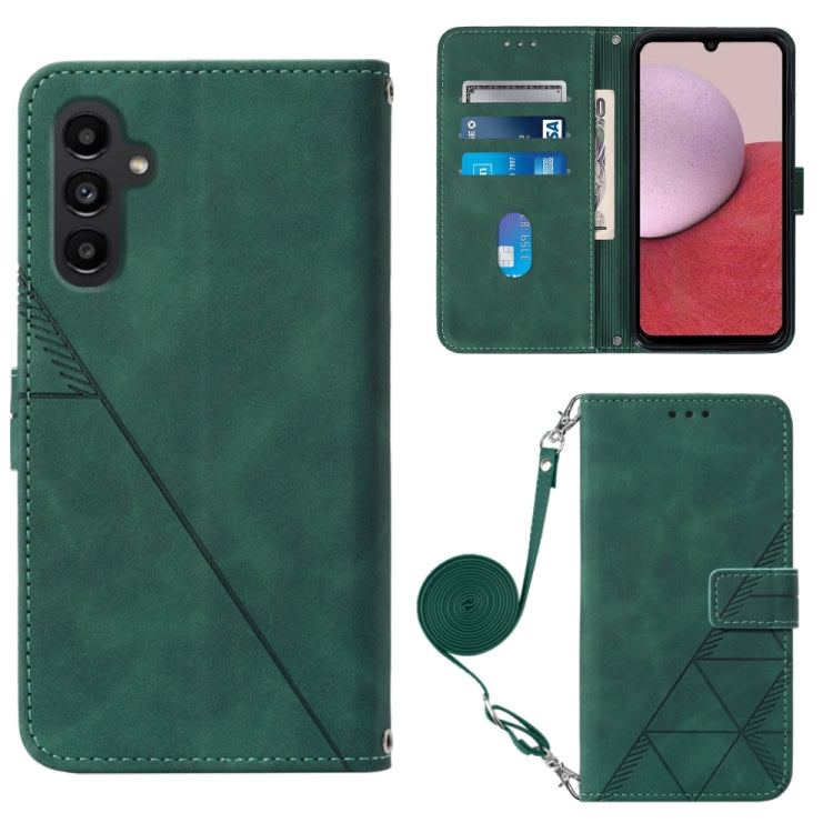 Crossbody 3D Embossed Flip Leather Phone Case, For Samsung Galaxy A25 5G / A24, For Samsung Galaxy A15, For Samsung Galaxy Z Fold5 5G, For Samsung Galaxy S23 FE 5G