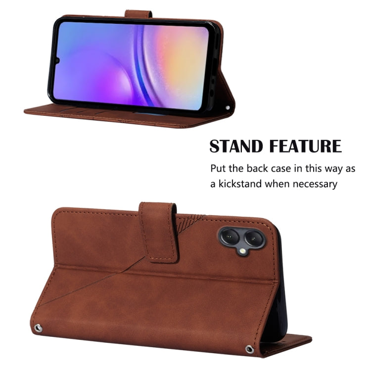 Crossbody 3D Embossed Flip Leather Phone Case