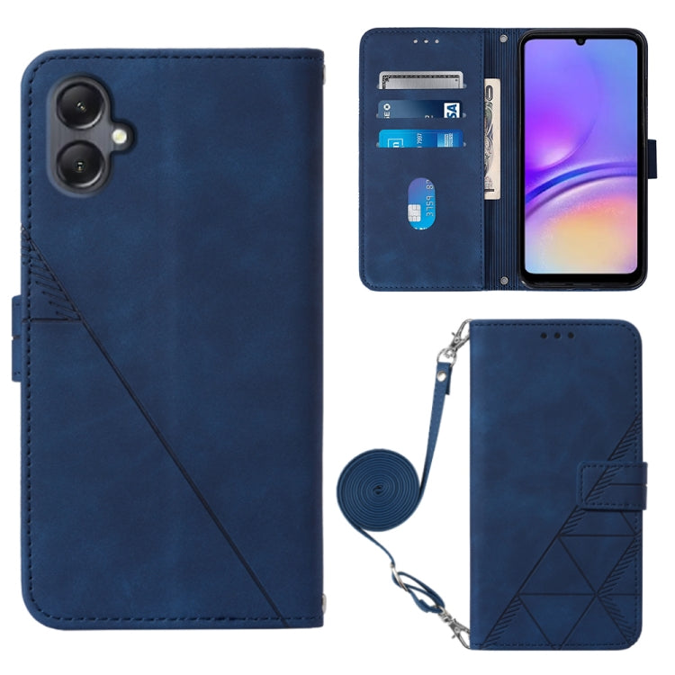 Crossbody 3D Embossed Flip Leather Phone Case, For Samsung Galaxy A05, For Samsung Galaxy Z Flip5 5G, For Samsung Galaxy A05s