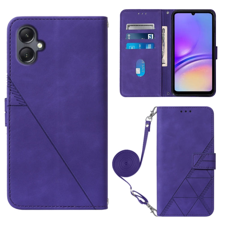 Crossbody 3D Embossed Flip Leather Phone Case, For Samsung Galaxy A05, For Samsung Galaxy Z Flip5 5G, For Samsung Galaxy A05s