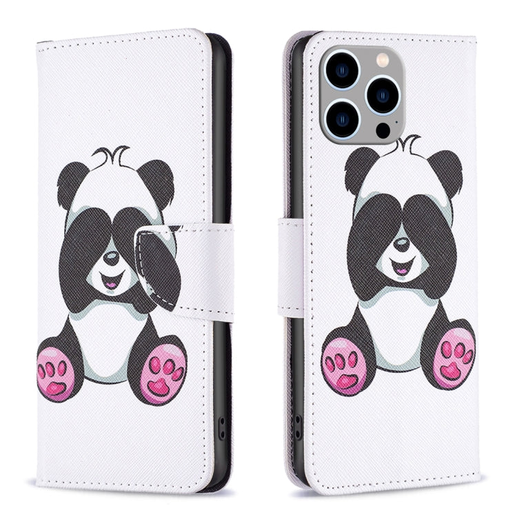 Colored Drawing Pattern Flip Leather Phone Case, For iPhone 15 Pro Max, For iPhone 15 Pro