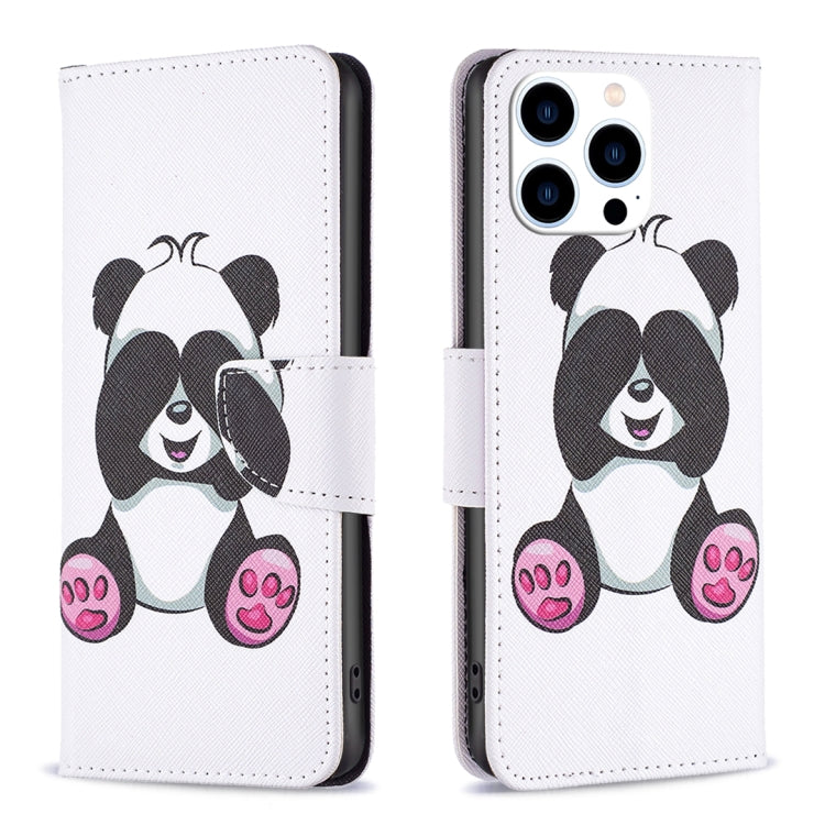 Colored Drawing Pattern Flip Leather Phone Case, For iPhone 15 Pro Max, For iPhone 15 Pro