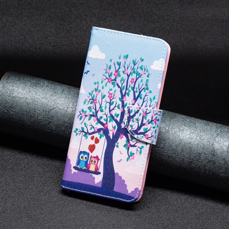 Colored Drawing Pattern Flip Leather Phone Case, For iPhone 15 Plus, For iPhone 15