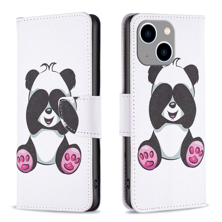 Colored Drawing Pattern Flip Leather Phone Case, For iPhone 15 Plus, For iPhone 15