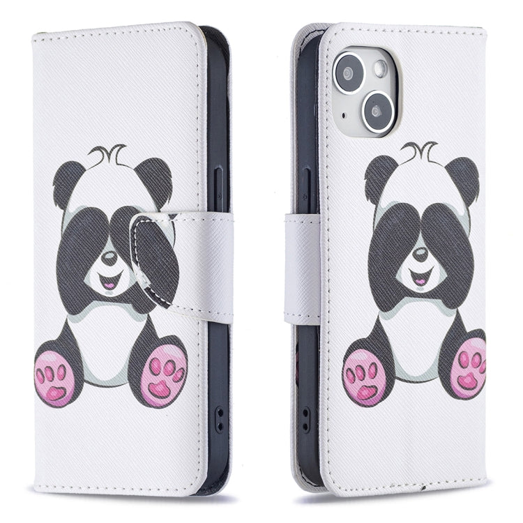 Colored Drawing Pattern Flip Leather Phone Case, For iPhone 15 Plus, For iPhone 15