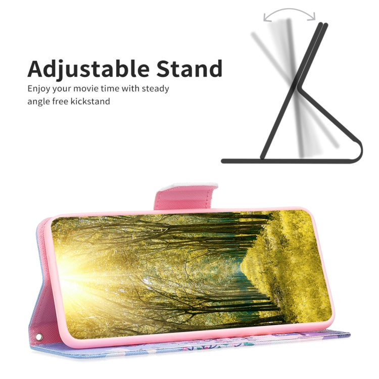 Colored Drawing Pattern Flip Leather Phone Case, For iPhone 16 Pro Max, For iPhone 16 Pro