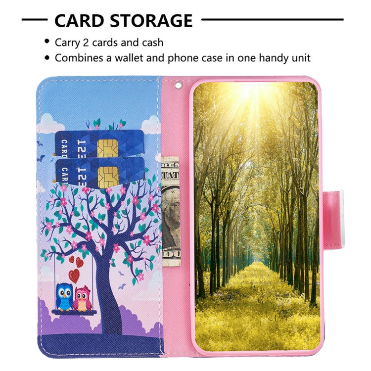 Colored Drawing Pattern Flip Leather Phone Case, For iPhone 16 Plus, For iPhone 16