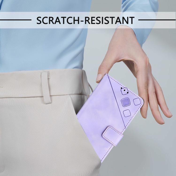 Skin-feel Embossed Leather Phone Case, For iPhone 16 Pro Max, For iPhone 16 Pro, For iPhone 16 Plus, For iPhone 16