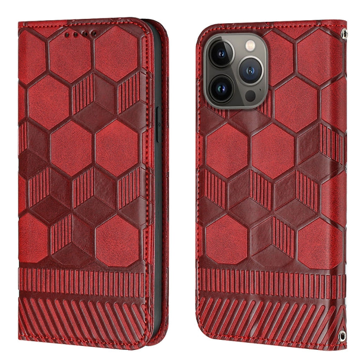 Football Texture Magnetic Leather Flip Phone Case, For iPhone 15 Pro Max, For iPhone 15 Pro, For iPhone 15 Plus, For iPhone 15