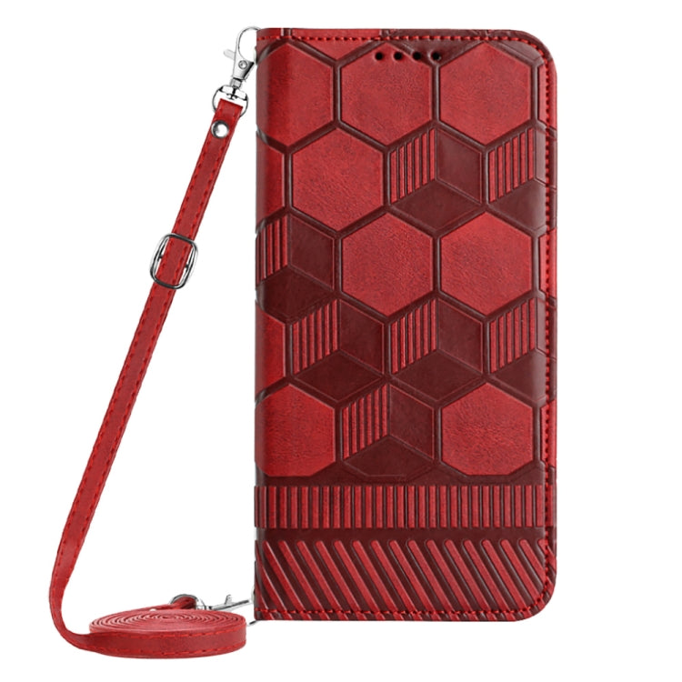 Crossbody Football Texture Magnetic PU Phone Case, For iPhone 15 Pro Max, For iPhone 15 Pro, For iPhone 15 Plus, For iPhone 15