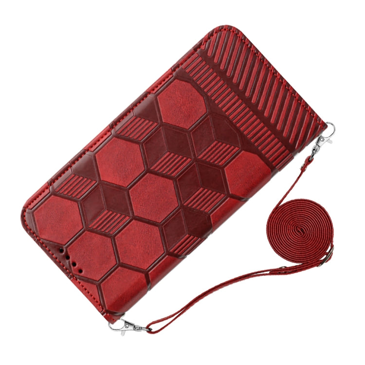 Crossbody Football Texture Magnetic PU Phone Case, For iPhone 15 Pro Max, For iPhone 15 Pro, For iPhone 15 Plus, For iPhone 15