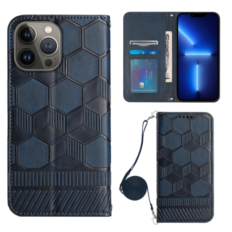 Crossbody Football Texture Magnetic PU Phone Case, For iPhone 15 Pro Max, For iPhone 15 Pro, For iPhone 15 Plus, For iPhone 15